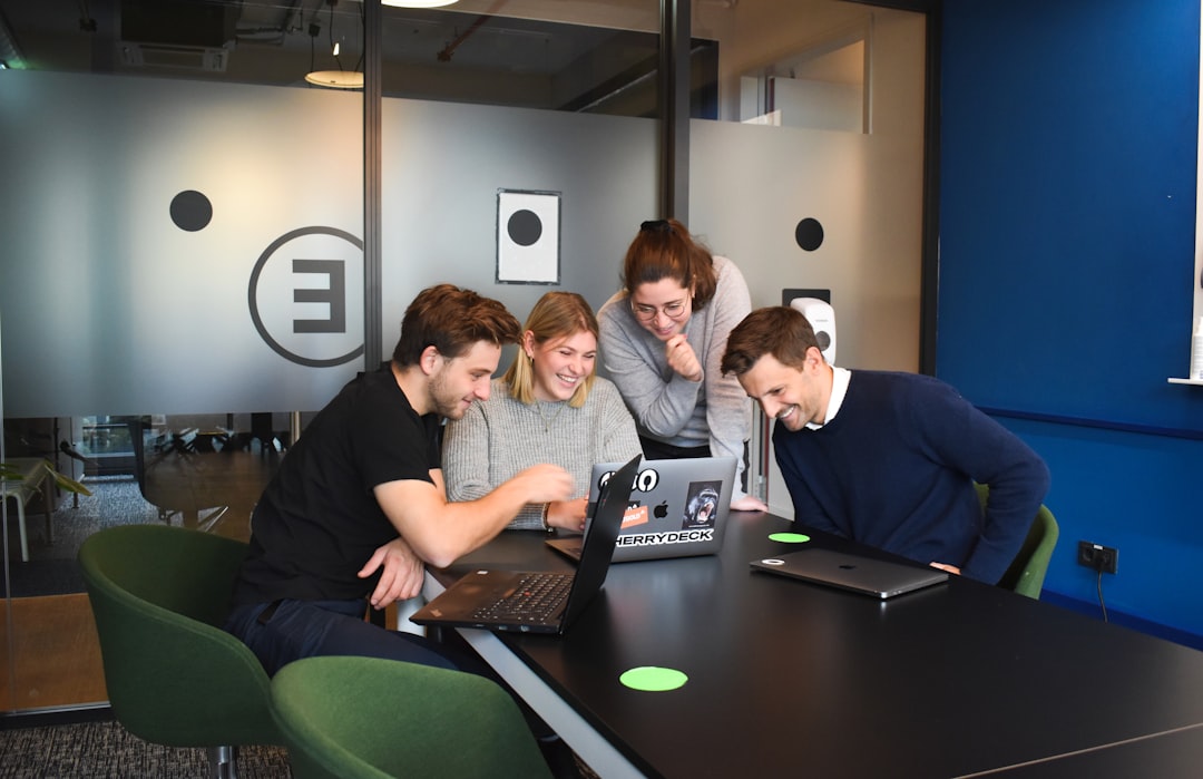 Team of New Connections helping travelers meet and bond in an urban environment